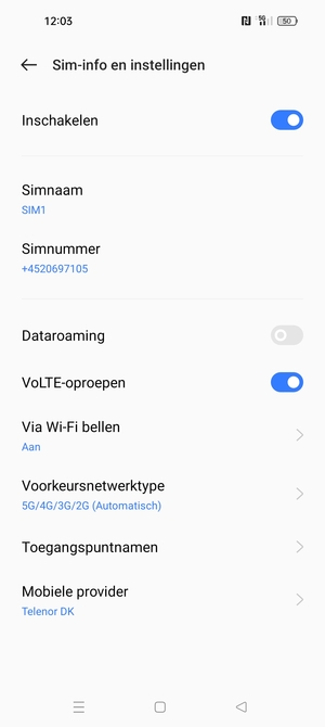 Selecteer Toegangspuntnamen