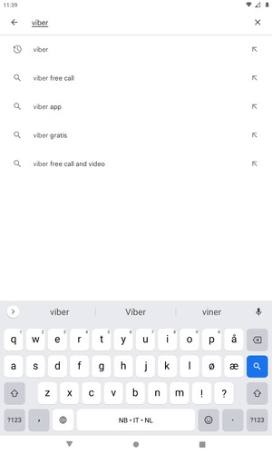 Skriv inn applikasjonsnavnet og velg Søk