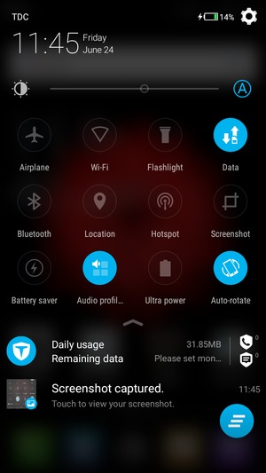 Select the Settings button