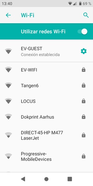 Ahora está conectado a la red Wi-Fi