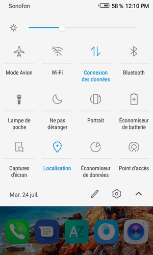 Régler la luminosité au niveau souhaité