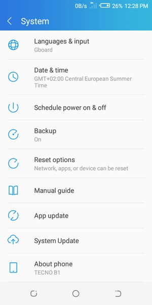 Select System Update