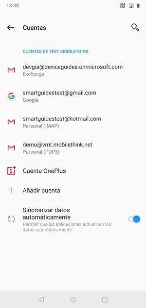 Seleccione su cuenta Google