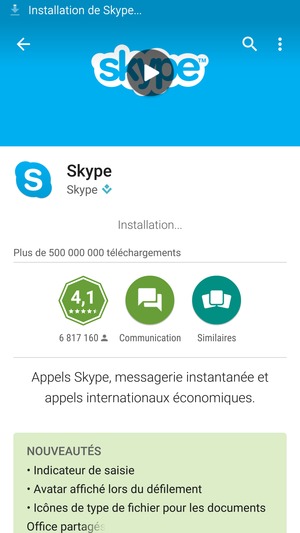 Veuillez attendre la fin de la procédure d'installation