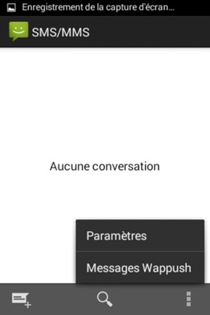 Sélectionnez le bouton du Menu et sélectionnez Paramètres