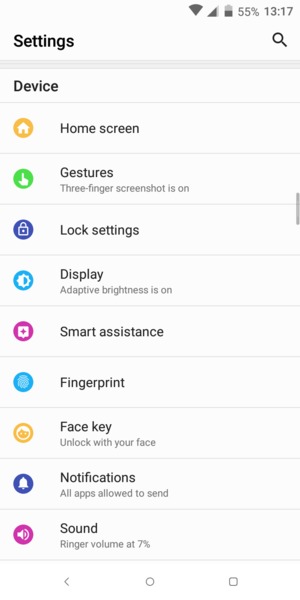 Scroll to and select Lock screen / Lock settings