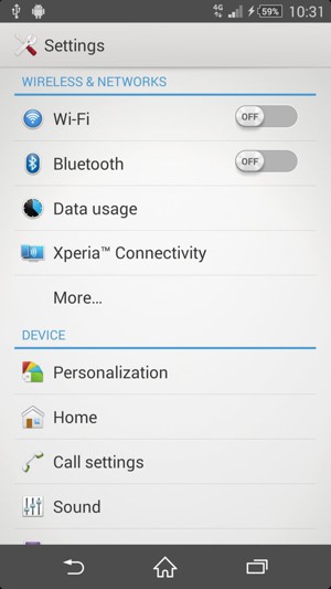 Select Wi-Fi