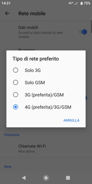 Seleziona la tua opzione preferita