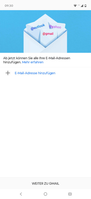 Wählen Sie E-Mail-Adresse hinzufügen