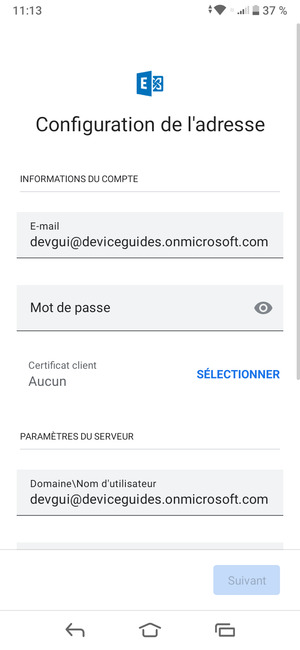 Saisissez votre mot de passe