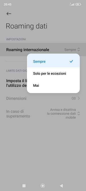 Seleziona la tua opzione preferita