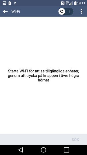 Aktivera Wi-Fi