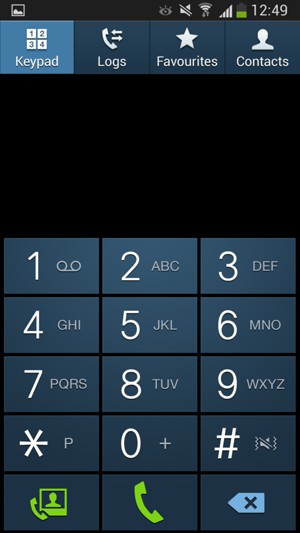 Press and hold the number 1