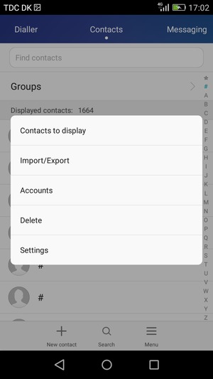 Select Import/Export