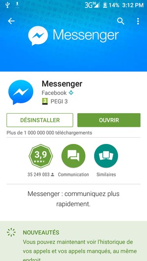 Sélectionnez OUVRIR