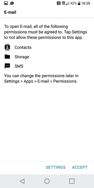 Select ACCEPT