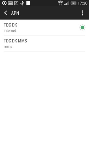 Sélectionnez le bouton du Menu
