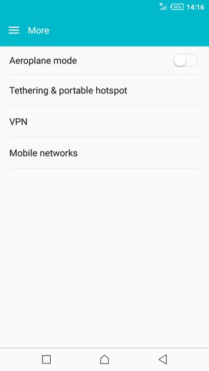 Select Tethering & portable hotspot