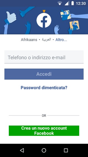 L'app è pronta per l'uso