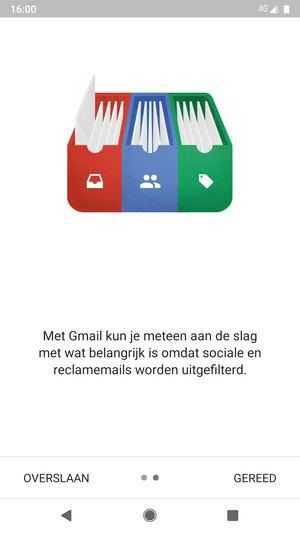 Selecteer GEREED