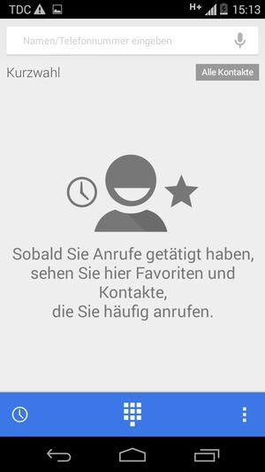 Wählen Sie die Menü-Taste