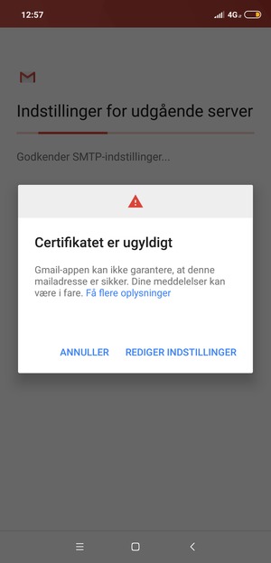 Vælg REDIGER INDSTILLINGER