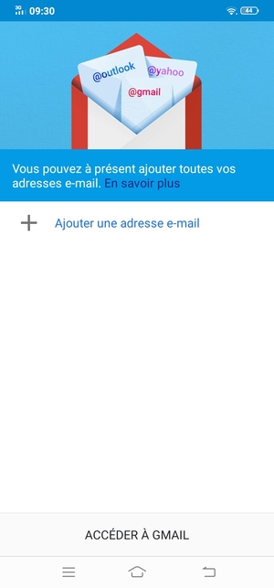 Sélectionnez Ajouter une adresse e-mail