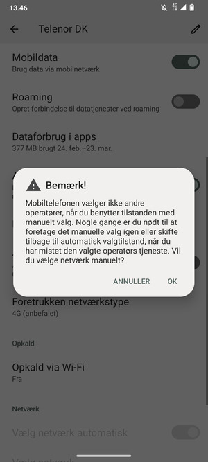 Vælg OK