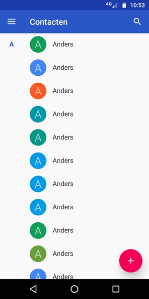 Selecteer de Menu-knop