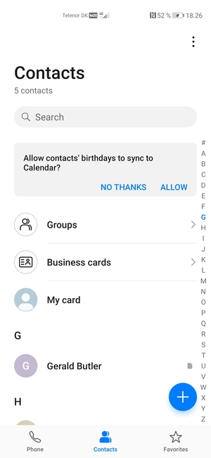 Select the Menu button