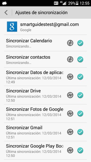 Su información será sincronizada