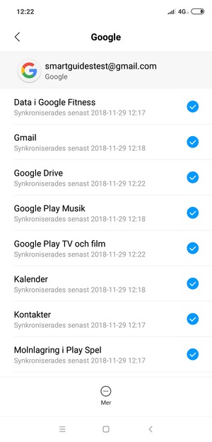 Välj Mer
