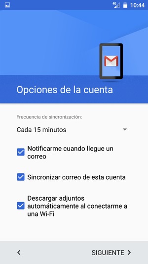 Seleccione SIGUIENTE
