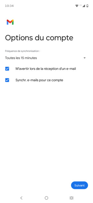 Sélectionnez Suivant
