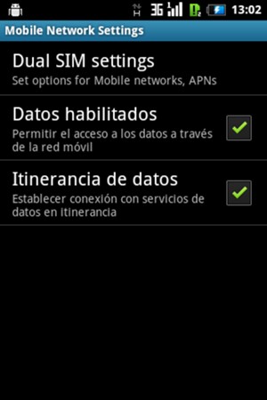 Si la pantalla tiene este aspecto, seleccione Dual SIM settings