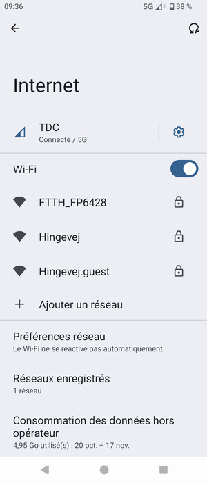 Sélectionnez le réseau sans fil auquel vous souhaitez vous connecter