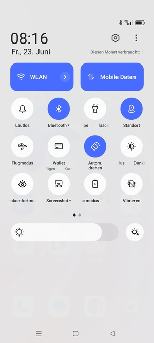 Schalten Sie WLAN und Bluetooth aus