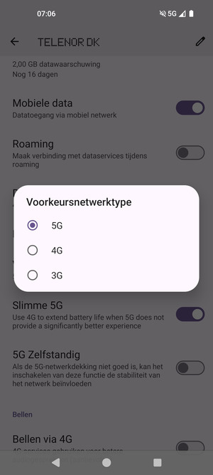 Selecteer uw voorkeursoptie