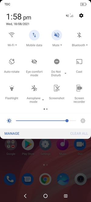 Select Mute to change to sound mode again