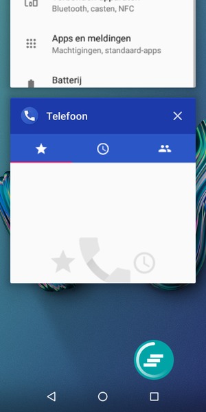 Selecteer het Verwijderen-pictogram om alle actieve apps te sluiten