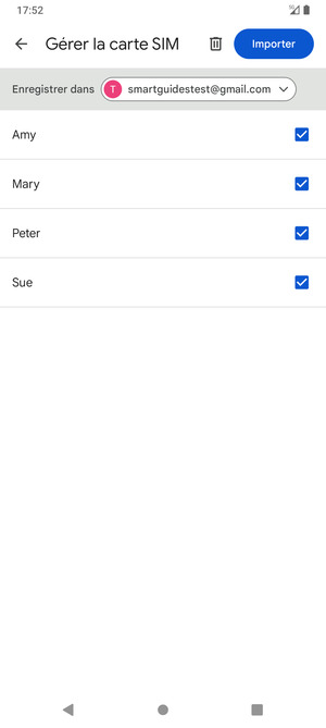 Sélectionnez Importer