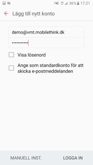 Ange din e-postadress och lösenord. Välj LOGGA IN