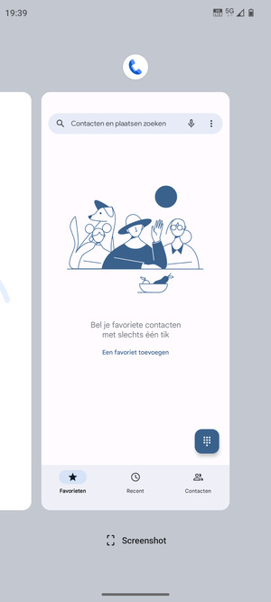 Veeg apps naar boven om ze te sluiten