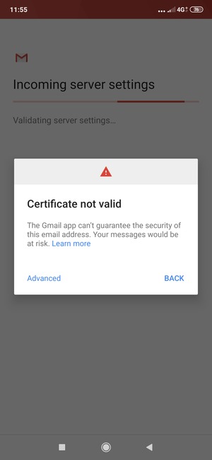 Select BACK