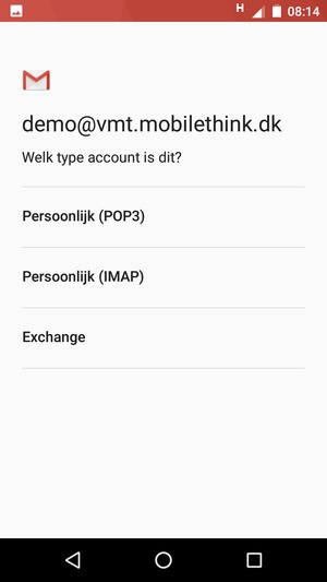 Selecteer Exchange
