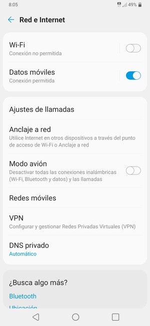 Seleccione Redes móviles