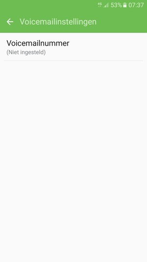 Selecteer Voicemailnummer