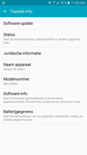 Selecteer Software-update