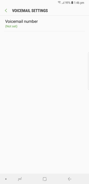 Select Voicemail number