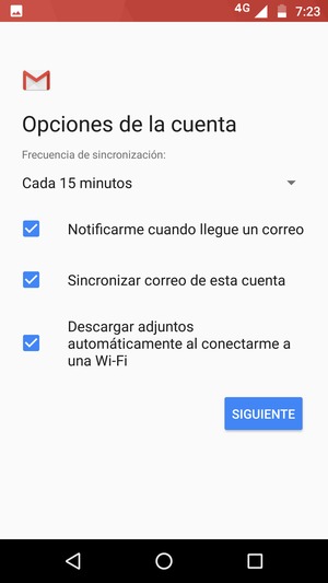 Seleccione SIGUIENTE